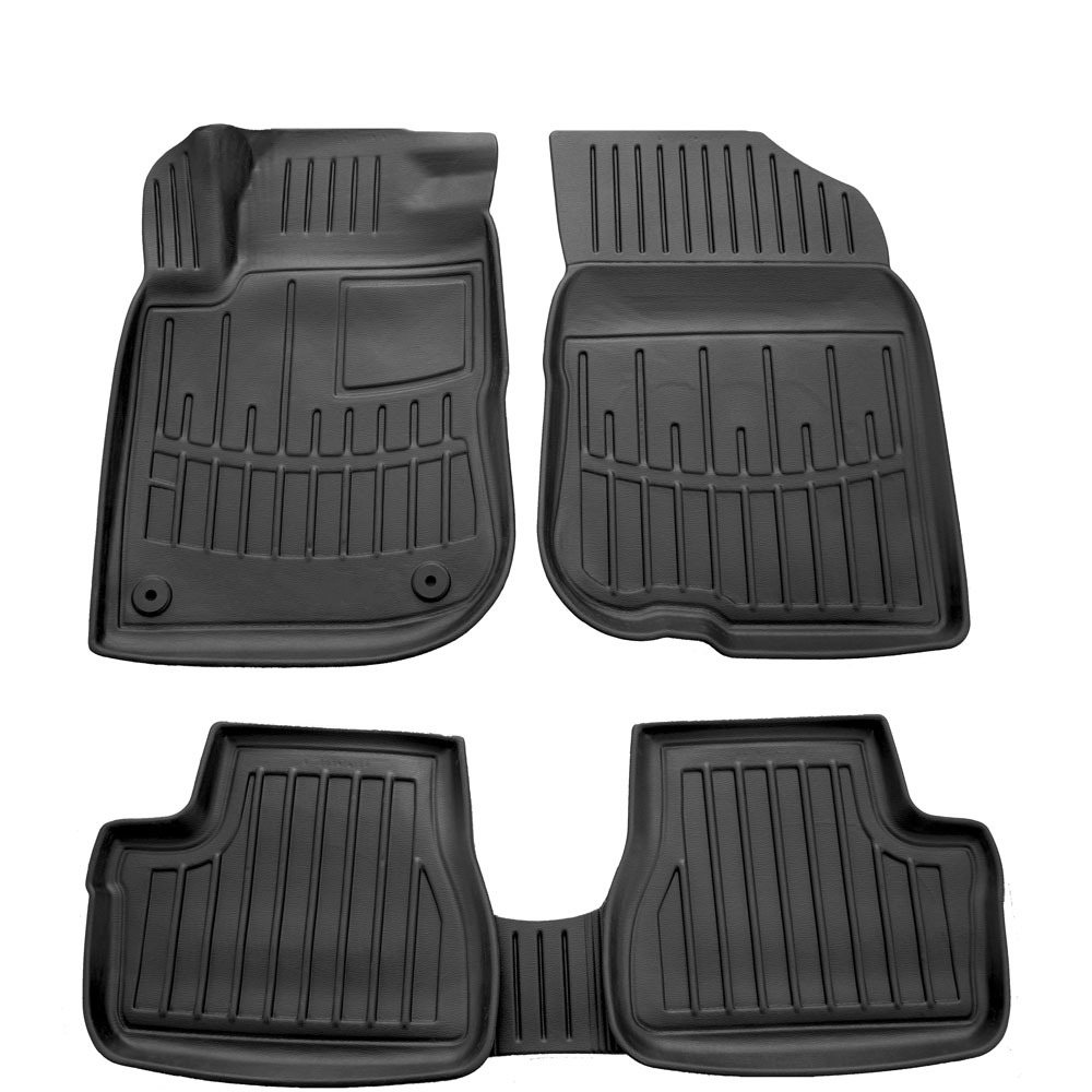 Peugeot 208 5D (2012-2019) λαστιχένια μαύρα πατάκια σκαφάκια RACE AXION - 4τμχ