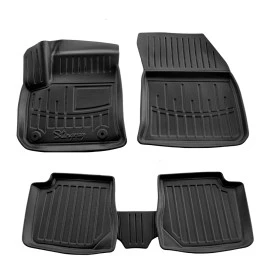 Peugeot E-2008 (2019+) λαστιχένια μαύρα πατάκια σκαφάκια RACE AXION - 4τμχ