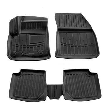 Peugeot E-2008 (2019+) λαστιχένια μαύρα πατάκια σκαφάκια RACE AXION - 4τμχ