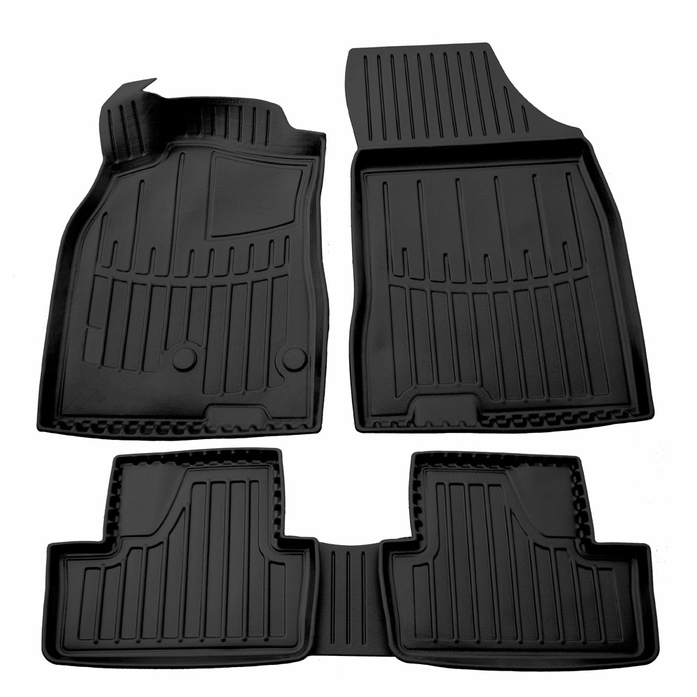 Renault Megane III 5D (2008-2015) Hatchback λαστιχένια μαύρα πατάκια σκαφάκια RACE AXION - 4τμχ