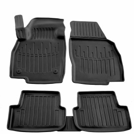 Seat Arona (2017+) / Ibiza V (2017+) / Skoda Fabia IV 5D (2021+) λαστιχένια μαύρα πατάκια σκαφάκια RACE AXION - 4τμχ