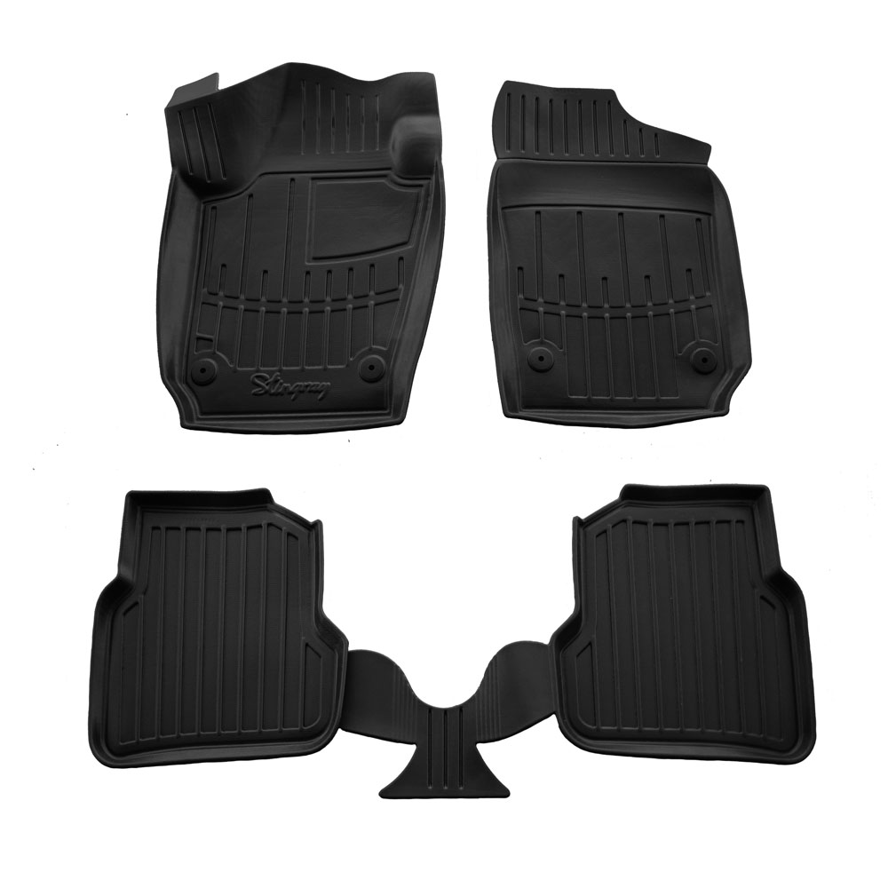 Seat Ibiza 6J (2008-2017) 5D λαστιχένια μαύρα πατάκια σκαφάκια RACE AXION - 4τμχ