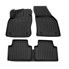 Seat Tarraco 5D (2018+) / Skoda Kodiaq 5D (2016-2024) λαστιχένια μαύρα πατάκια σκαφάκια RACE AXION - 4τμχ