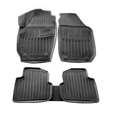 Skoda Roomster 5D (2006-2015) λαστιχένια μαύρα πατάκια σκαφάκια RACE AXION - 4τμχ