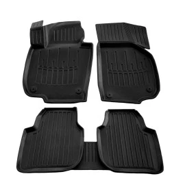 Skoda Superb 5D (2008-2015) λαστιχένια μαύρα πατάκια σκαφάκια RACE AXION - 4τμχ