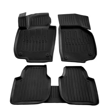 Skoda Superb 5D (2008-2015) λαστιχένια μαύρα πατάκια σκαφάκια RACE AXION - 4τμχ