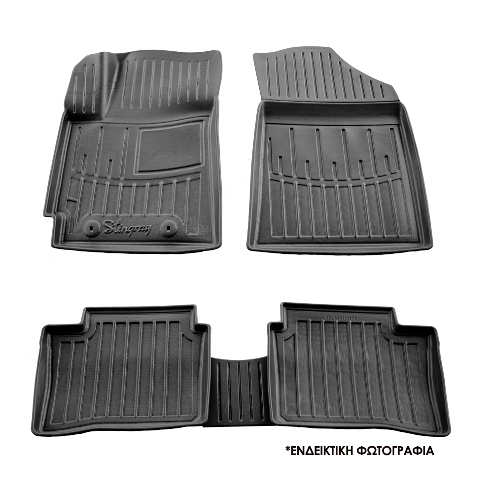 Skoda Superb IV 5D (2023+) λαστιχένια μαύρα πατάκια σκαφάκια RACE AXION - 4τμχ