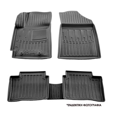 Skoda Superb IV 5D (2023+) λαστιχένια μαύρα πατάκια σκαφάκια RACE AXION - 4τμχ