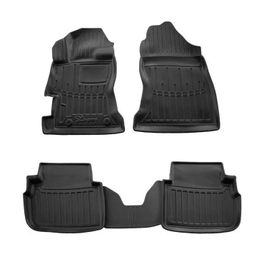 Subaru Impreza GK / GT 4/5D (2016-2023) / XV GT 5D (2017-2022) λαστιχένια μαύρα πατάκια σκαφάκια RACE AXION - 4τμχ