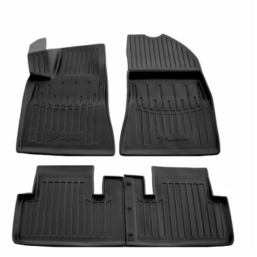 Tesla Model 3 5D (2017+) λαστιχένια μαύρα πατάκια σκαφάκια RACE AXION - 4τμχ