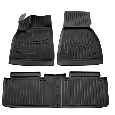 Tesla Model S 5D (2012-2021) λαστιχένια μαύρα πατάκια σκαφάκια RACE AXION - 4τμχ