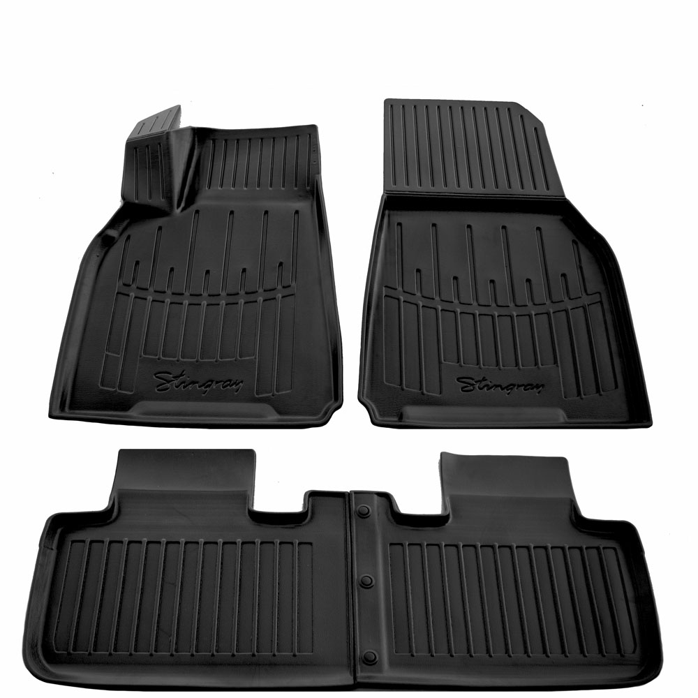 Tesla Model Y 5D (2019+) λαστιχένια μαύρα πατάκια σκαφάκια RACE AXION - 4τμχ