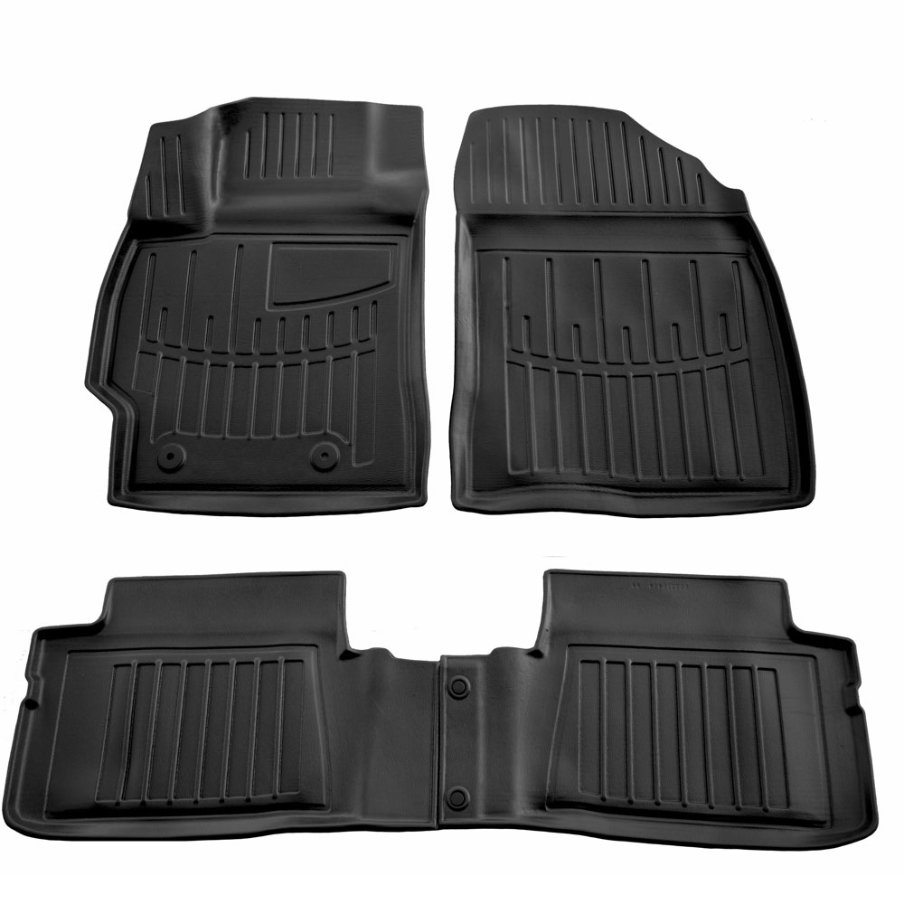 Toyota Auris E150 (2007-2012) / Corolla E14 5D (2006-2012) λαστιχένια μαύρα πατάκια σκαφάκια RACE AXION - 4τμχ