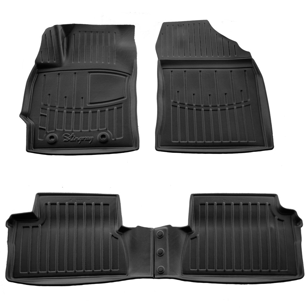 Toyota Auris E180 (2012-2019) 5D λαστιχένια μαύρα πατάκια σκαφάκια RACE AXION - 4τμχ