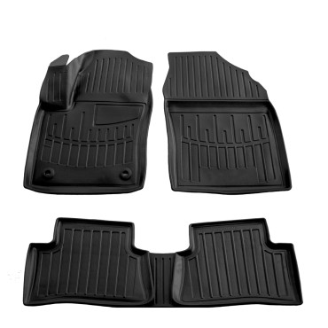 Toyota C-HR 5D (2016-2023) λαστιχένια μαύρα πατάκια σκαφάκια RACE AXION - 4τμχ