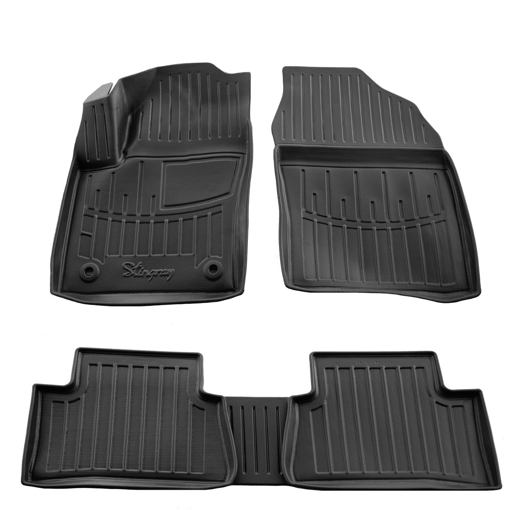 Toyota C-HR 5D (2023+) λαστιχένια μαύρα πατάκια σκαφάκια RACE AXION - 4τμχ