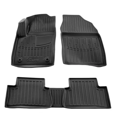 Toyota C-HR 5D (2023+) λαστιχένια μαύρα πατάκια σκαφάκια RACE AXION - 4τμχ