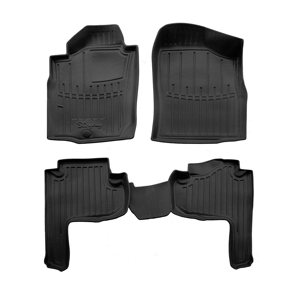 Toyota Land Cruiser Prado J90 5D (1996-2002) λαστιχένια μαύρα πατάκια σκαφάκια RACE AXION - 4τμχ