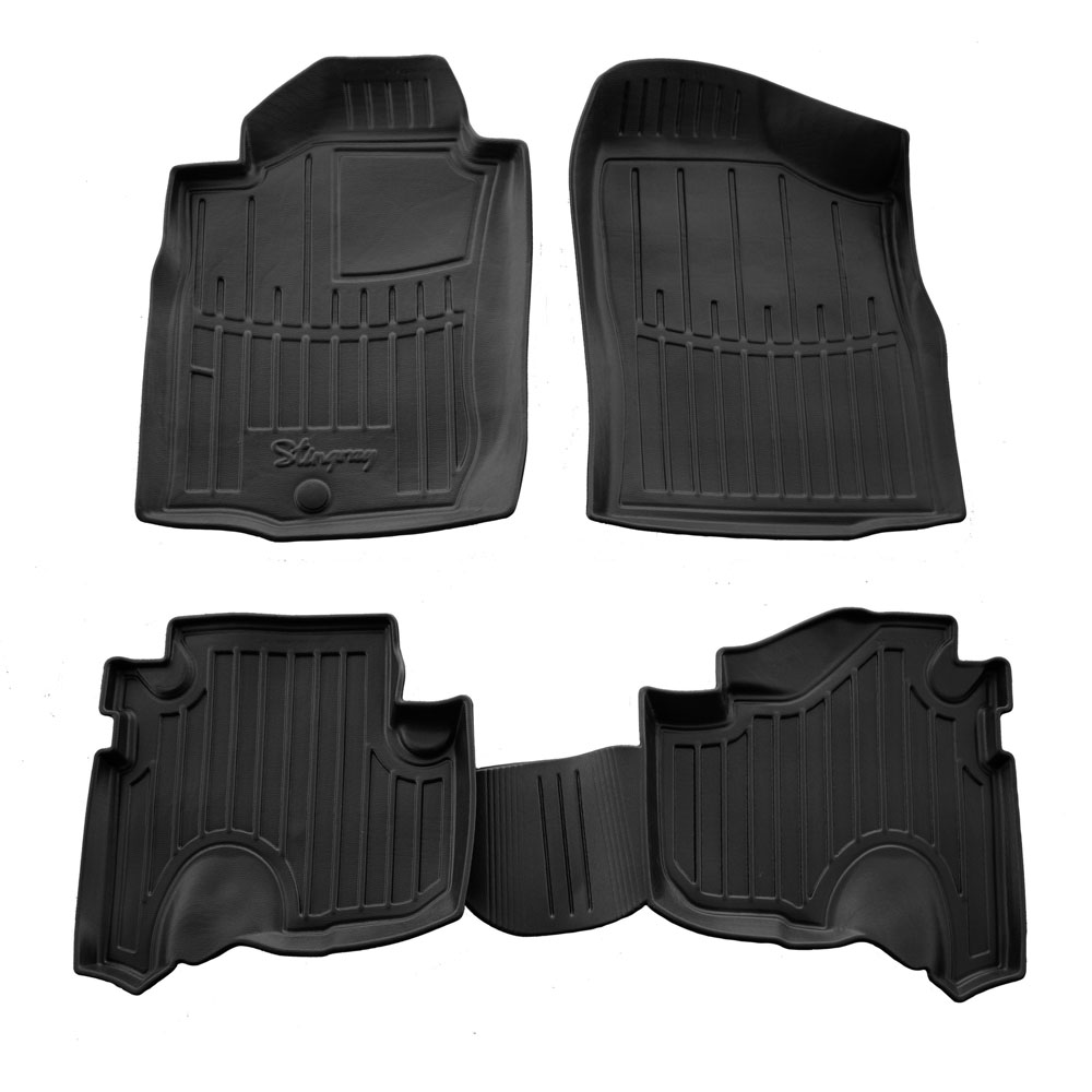 Toyota Land Cruiser Prado J95 3D (1996-2002) λαστιχένια μαύρα πατάκια σκαφάκια RACE AXION - 4τμχ