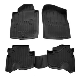 Toyota Land Cruiser Prado J95 3D (1996-2002) λαστιχένια μαύρα πατάκια σκαφάκια RACE AXION - 4τμχ