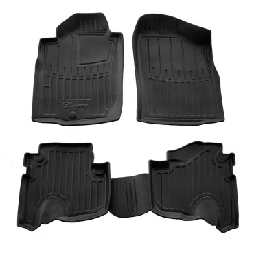 Toyota Land Cruiser Prado J95 3D (1996-2002) λαστιχένια μαύρα πατάκια σκαφάκια RACE AXION - 4τμχ