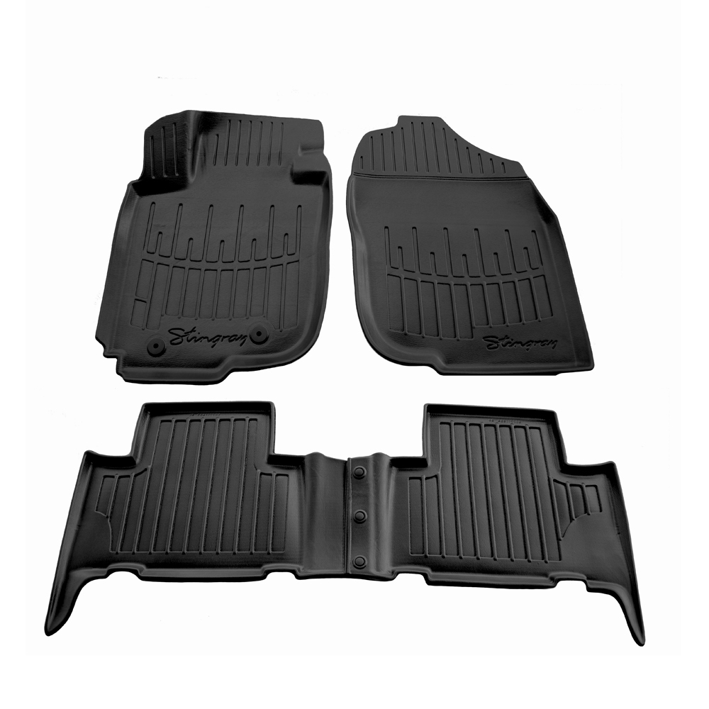 Toyota RAV4 5D (2005-2016) λαστιχένια μαύρα πατάκια σκαφάκια RACE AXION - 4τμχ