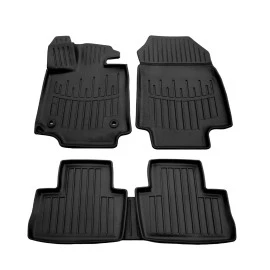 Toyota RAV4 Αυτόματο 5D (2018+) / VENZA XU80 5D (2021+) λαστιχένια μαύρα πατάκια σκαφάκια RACE AXION - 4τμχ