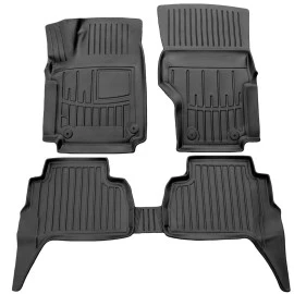 VW Amarok 5D (2010-2022) λαστιχένια μαύρα πατάκια σκαφάκια RACE AXION - 4τμχ