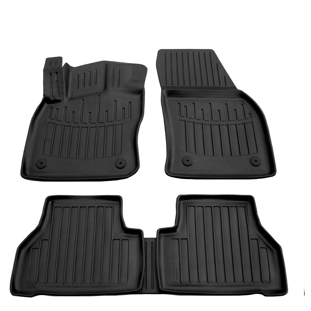 VW Caddy IV 5D (2020+) λαστιχένια μαύρα πατάκια σκαφάκια RACE AXION - 4τμχ