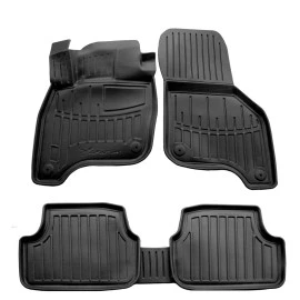 VW E-Golf (Ηλεκτρικό) 5D (2014-2020) λαστιχένια μαύρα πατάκια σκαφάκια RACE AXION - 4τμχ