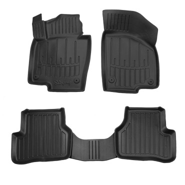 VW Passat B7 5D (2010-2014) λαστιχένια μαύρα πατάκια σκαφάκια RACE AXION - 4τμχ