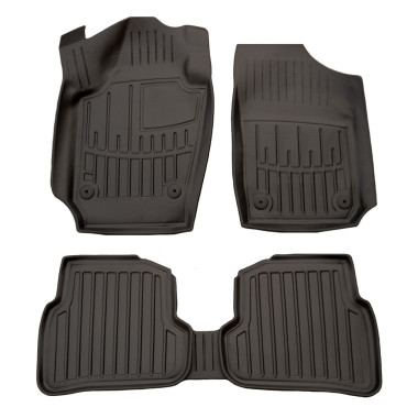 VW Polo V 5D (2009-2017) λαστιχένια μαύρα πατάκια σκαφάκια RACE AXION - 4τμχ