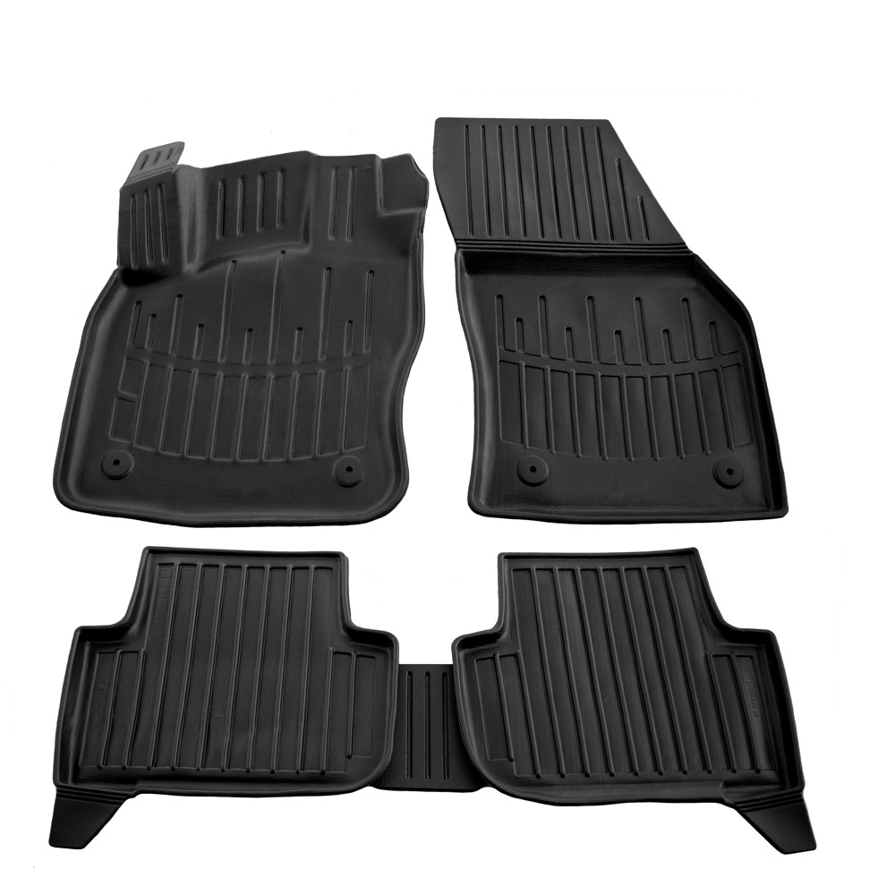 VW Tiguan II 5D (2015+) λαστιχένια μαύρα πατάκια σκαφάκια RACE AXION - 4τμχ