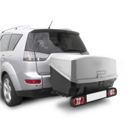 Σετ βάση ποδηλάτων κοτσαδόρου Menabo RACE 4 και μπαγκαζιέρα Nekkar Silver 300 ασημί με μαύρο ματ