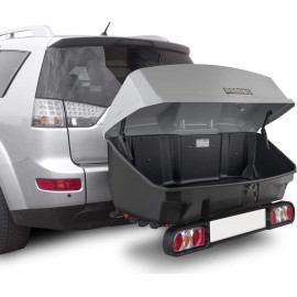 Σετ βάση ποδηλάτων κοτσαδόρου Menabo RACE 4 και μπαγκαζιέρα Nekkar Silver 300 ασημί με μαύρο ματ