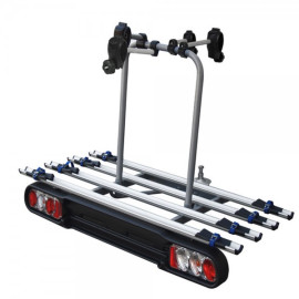 Σετ βάση ποδηλάτων κοτσαδόρου Menabo RACE 4 και μπαγκαζιέρα Nekkar Silver 300 ασημί με μαύρο ματ