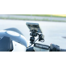 Αδιάβροχος φορτιστής κινητού Trek 12/24V 30W 5400mA Optiline με 2 θύρες USB Type A, Καλώδιο 150 cm, Ακροδέκτες, Ασφάλεια Smart Chip, Αδιαβροχοποίηση IP66.