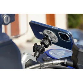 Αυτοκόλλητος αντάπτορας κινητού Optiline Universal εφαρμογής σε διάφανο χρώμα με διαστάσεις 39 x 46,5 mm και σύστημα Duolock