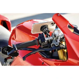 Αυτοκόλλητος αντάπτορας κινητού Optiline Universal εφαρμογής σε μαύρο χρώμα με διαστάσεις 39 x 46,5 mm και σύστημα Duolock