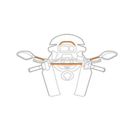 Βάση στήριξης κινητού Titan Optiline Bar για μαθρέπτες ή μπάρες μηχανής με διάμετρο από 9 mm έως 18 mm και σύστημα Duolock 1τμχ