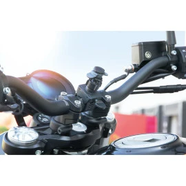 Βάση στήριξης κινητού Optiline Belt για τιμόνι μηχανής με διάμετρο από 15 mm έως 40 mm, ρυθμιζόμενο ιμάντα δέσης (λουρί) με πεταλούδα και σύστημα Duolock