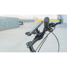 Βάση στήριξης κινητού Optiline Belt για τιμόνι μηχανής με διάμετρο από 15 mm έως 40 mm, ρυθμιζόμενο ιμάντα δέσης (λουρί) με πεταλούδα και σύστημα Duolock