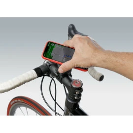 Βάση στήριξης κινητού Optiline Belt για τιμόνι μηχανής με διάμετρο από 15 mm έως 40 mm, ρυθμιζόμενο ιμάντα δέσης (λουρί) με πεταλούδα και σύστημα Duolock