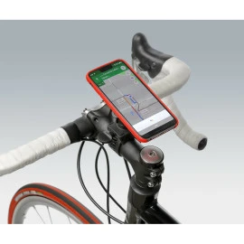 Βάση στήριξης κινητού Optiline Belt για τιμόνι μηχανής με διάμετρο από 15 mm έως 40 mm, ρυθμιζόμενο ιμάντα δέσης (λουρί) με πεταλούδα και σύστημα Duolock