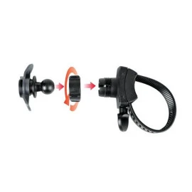 Βάση στήριξης κινητού Optiline Belt για τιμόνι μηχανής με διάμετρο από 15 mm έως 40 mm, ρυθμιζόμενο ιμάντα δέσης (λουρί) με πεταλούδα και σύστημα Duolock