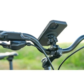 Βάση στήριξης κινητού Optiline Titan Clamp για τιμόνι μηχανής με διάμετρο από 14 mm έως 34 mm και σύστημα Duolock