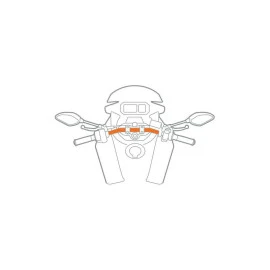 Βάση στήριξης κινητού Optiline Handle για τιμόνι μηχανής με διάμετρο από 16 mm έως 32 mm και σύστημα Duolock