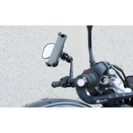 Βάση στήριξης κινητού Optiline Mirror για καθρέπτες ή μπάρες μηχανής με διάμετρο από 9 mm έως 14 mm και σύστημα Duolock