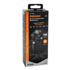 Βάση στήριξης κινητού Optiline Titan Panigale για τις βίδες στην μίζα στο τιμόνι μηχανής Panigale 899, 959, V2, 1199, 1299, V4 με σύστημα Duolock
