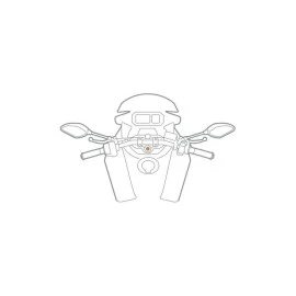 Βιδωτή βάση στήριξης κινητού Optiline Titan Stem για κεντρική βίδα πλάκας τιμονιού μηχανής με διάμετρο από 12 mm έως 25,1 mm σύστημα Duolock